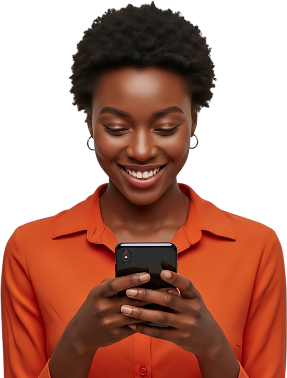 Person holding phone